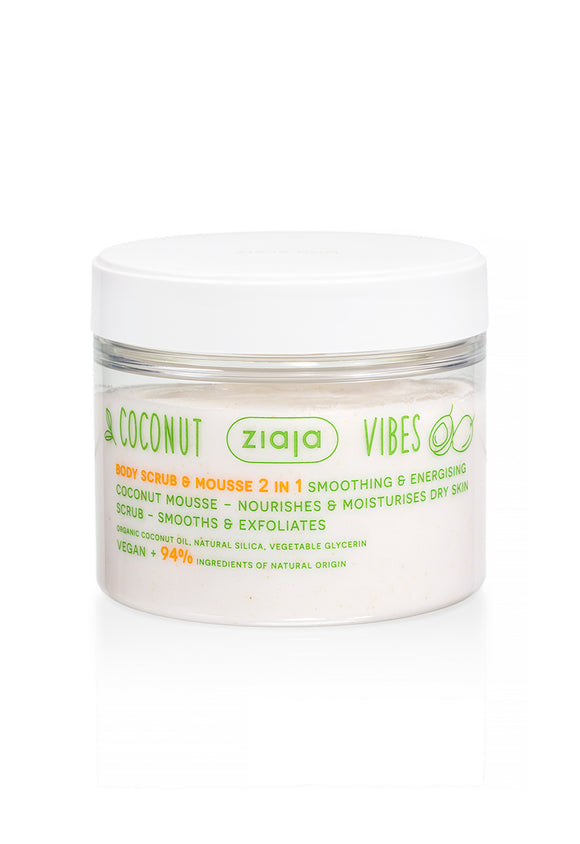 Coconut vibes body scrub & mousse 2in1