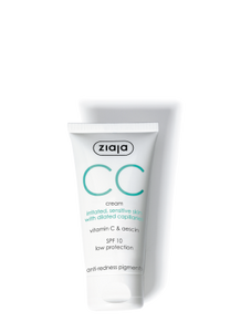 CC cream irritated sensitive skin SPF 10