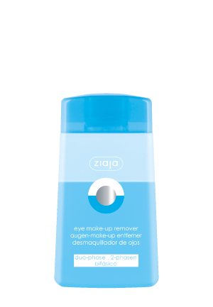 Duo-phase eye make-up remover